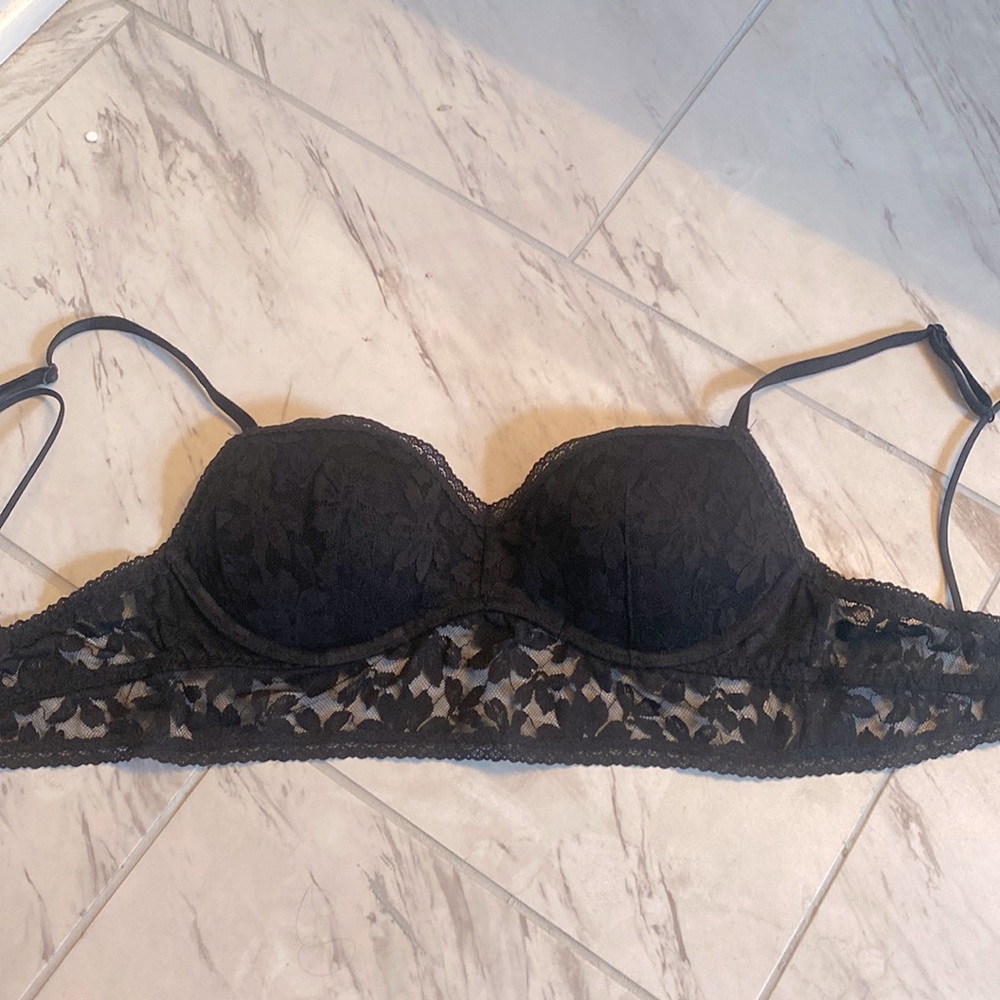PINK lace bra 34c